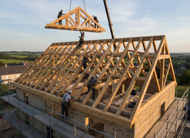 Construction d'une charpente